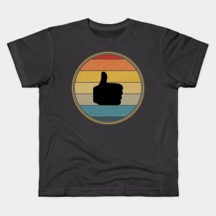 Vintage Retro Sunset OK Sign Kids T-Shirt